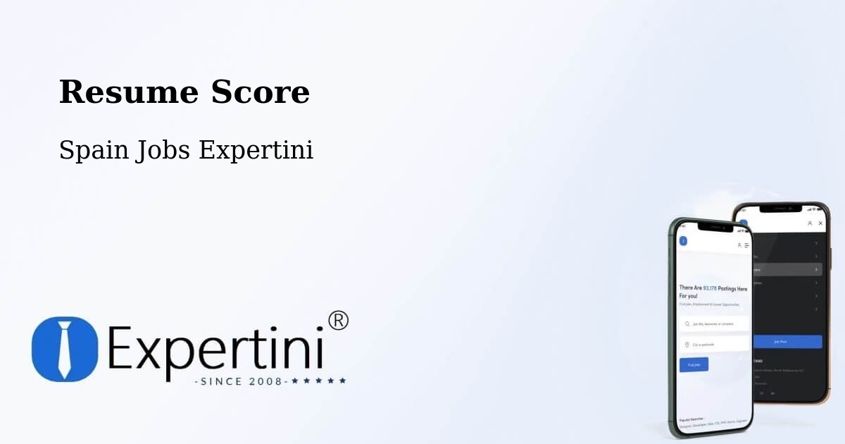 Resume Score & Job Description Match Tool – Herrera - Spain Jobs Expertini